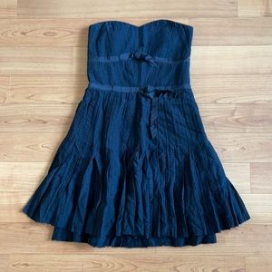 MARC JACOBS Silk Strapless Black Dress